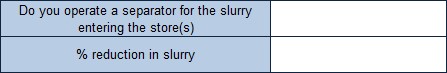 slurry separator table from slurry wizard tool